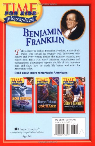 Pre-Owned Benjamin Franklin: a Man of Many Talents (Time for Kids Biographies) Paperback